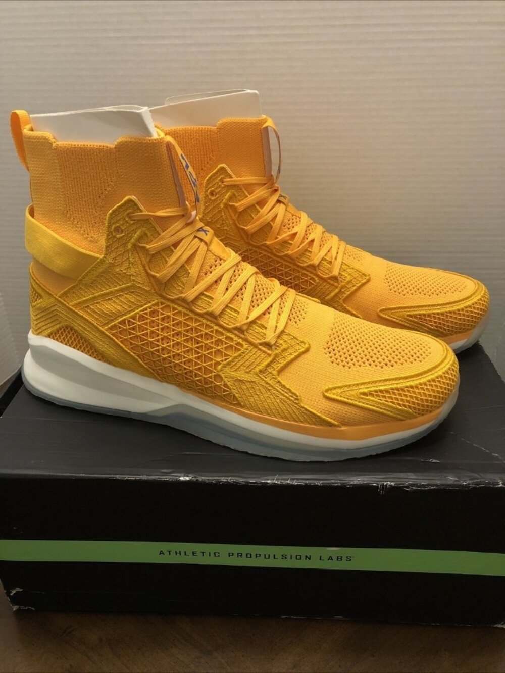 Athletic Propulsion Lab APL Concept X Mango Basketball Shoes Size 14 Damaged Box
